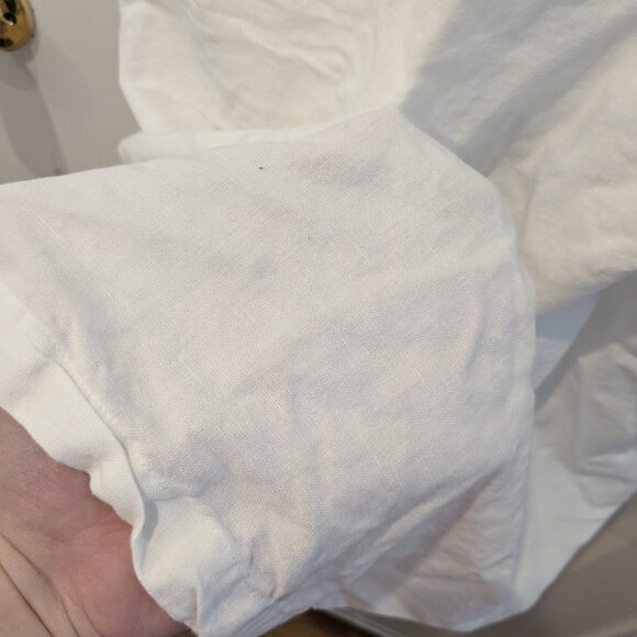 Vineyard Vines white short sleeve shirtdress with belt - Picture 9 of 9